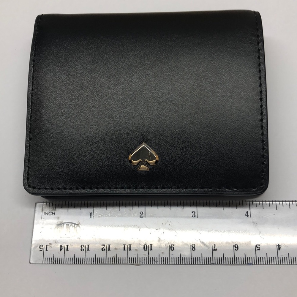 New! Kate Spade Small Bifold Wallet, Black/Dolce๐ - Picture 10 of 10